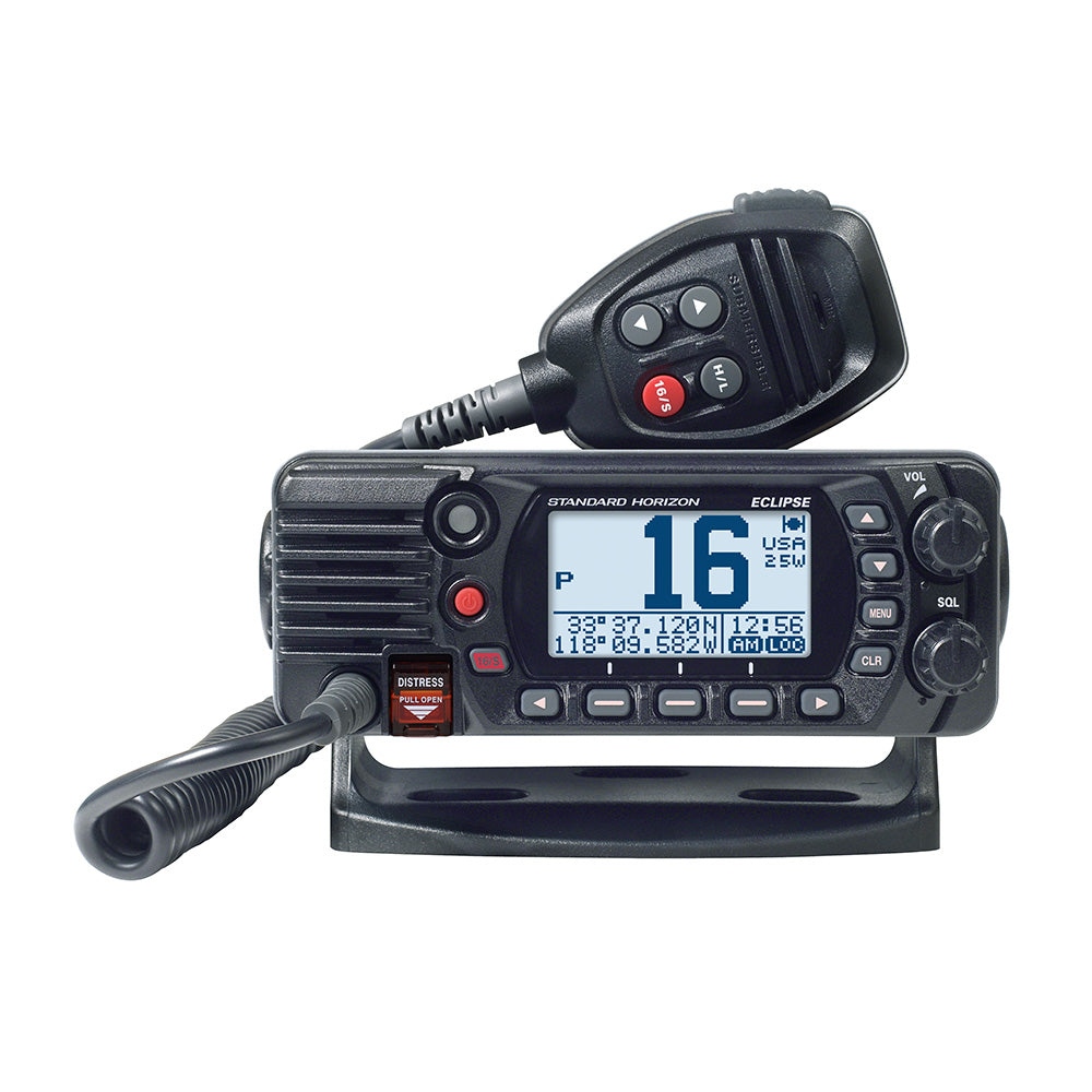 Standard Horizon GX1410GB Eclipse Series 25W Fixed Mount VHF/GPS - Black at Sonark Marine
