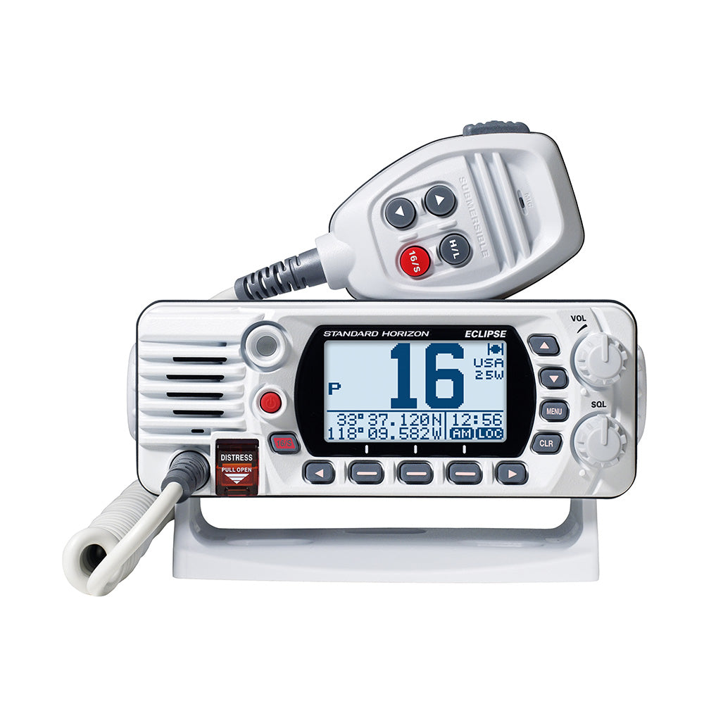Standard Horizon GX1410GW Eclipse Series 25W Fixed Mount VHF/GPS - White at Sonark Marine