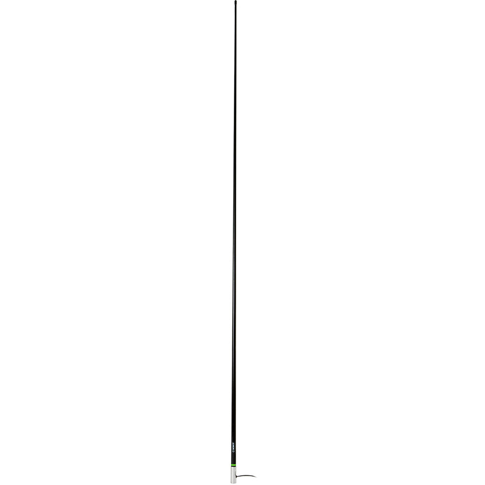 Scout 8' Black VHF Antenna 6dB Heavy Stainless Steel Ferrule w/6M RG-8x Includes PL-259 Heavy Duty Offshore Antenna KS-43 at