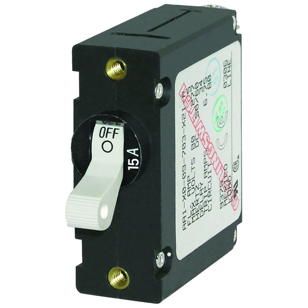 Blue Sea Systems Blue Sea 7210 AC/DC Single Pole Magnetic World Circuit Breaker - 15AMP at Sonark Marine