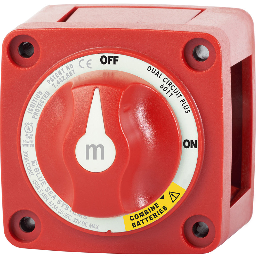 Blue Sea Systems Blue Sea 6011 m-Series (Mini) Battery Switch Dual Circuit Plus at Sonark Marine