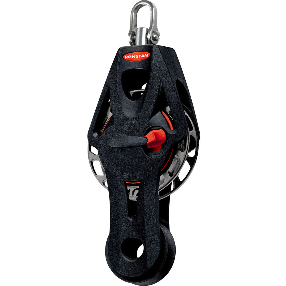 Ronstan Series 55 Ratchet Mount Orbit Block - Fiddle Becket Swivel at Sonark Marine