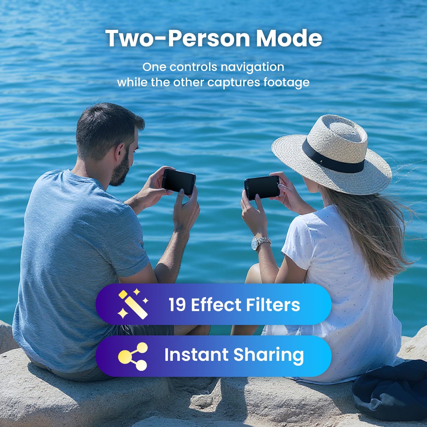 Chasing Dory Underwater Drone - Palm-Sized 1080p Full HD Underwater Drone with Camera for Real Time Viewing, APP Remote Control (Green)