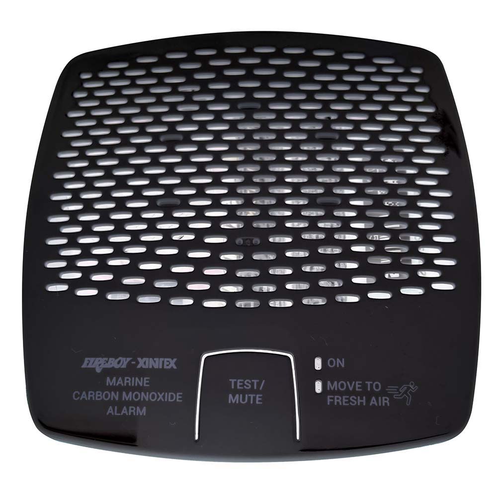 Fireboy-Xintex CO Alarm 12/24V DC w/Interconnect - Black at Sonark Marine