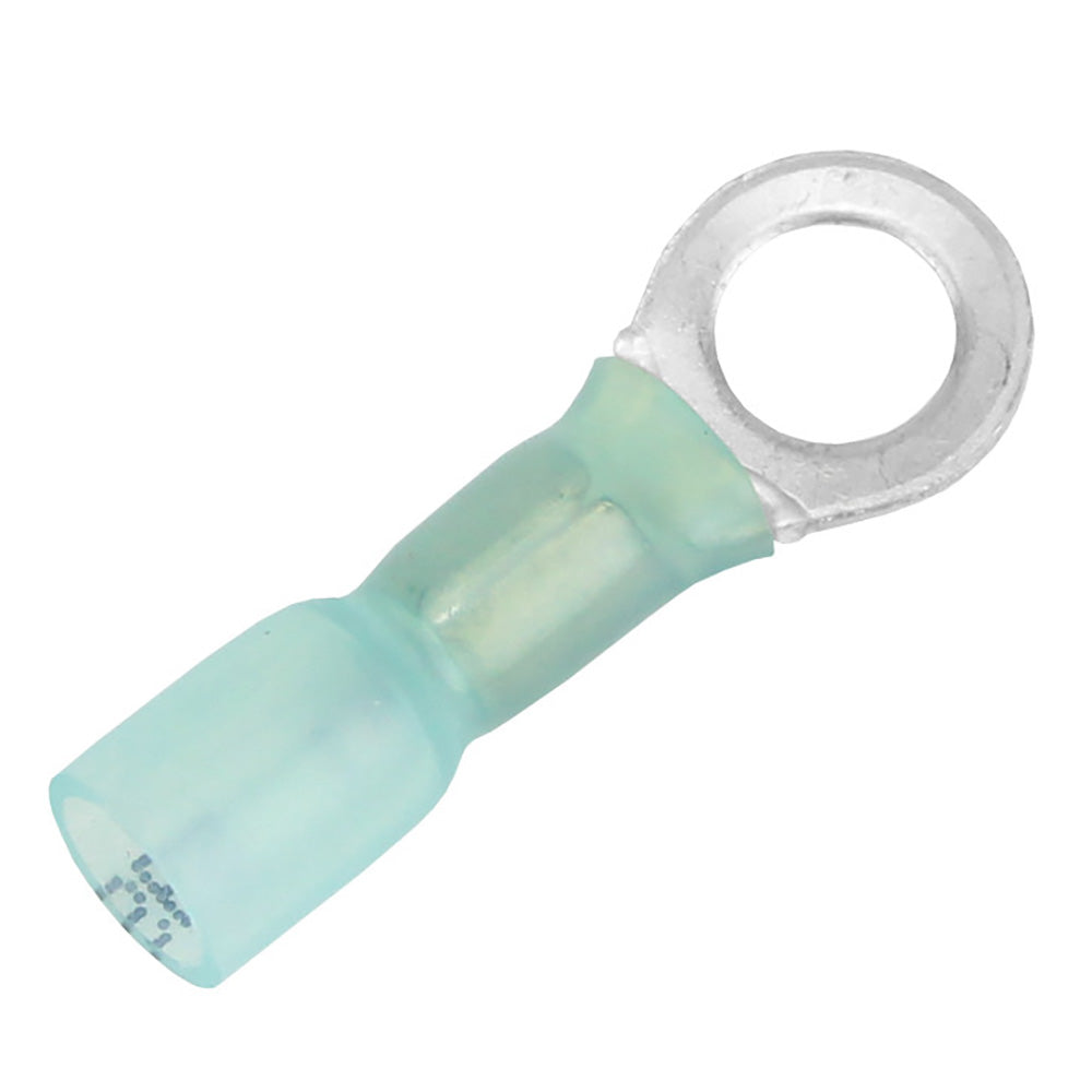 Pacer 16-14 AWG Heat Shrink Ring Terminal - 1/4" Stud Size - 100 Pack at Sonark Marine
