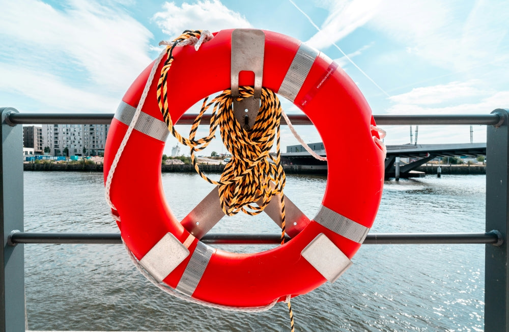 Marine safety equipment for boats including emergency and required onboard gear