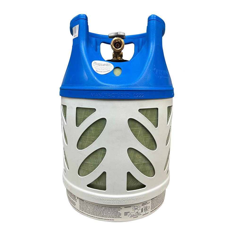 Viking Cylinders 17lb Vertical Fiberglass Composite LPG Cylinder w/Type 1 Valve - OPD, DOT, TC Approved [1420-0017] - SONARK MARINE 