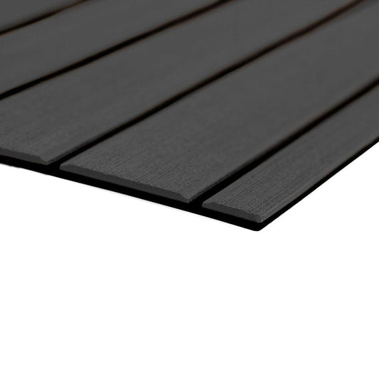 SeaDek 40" x 80" 6mm Teak Full Sheet - Brushed Texture - Dark Grey/Black (1016mm x 2032mm x 6mm) [32279-80067] - SONARK MARINE 