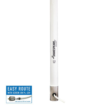 Shakespeare Galaxy 5018 15' 2 VHF Antenna - 9dB Gain [5018] - SONARK MARINE 