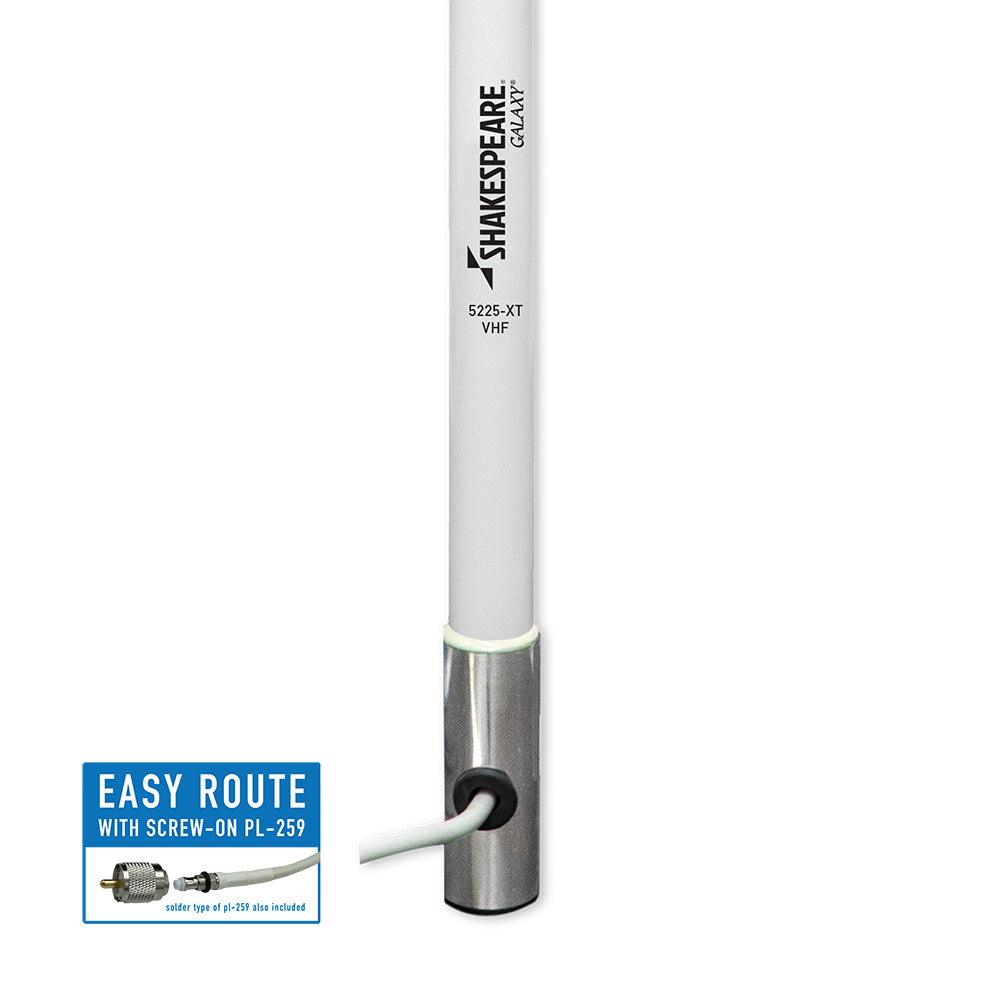 Shakespeare Galaxy 5225-XT 8' VHF Antenna - 6dB Gain - Reduced Length [5225-XT] - SONARK MARINE 