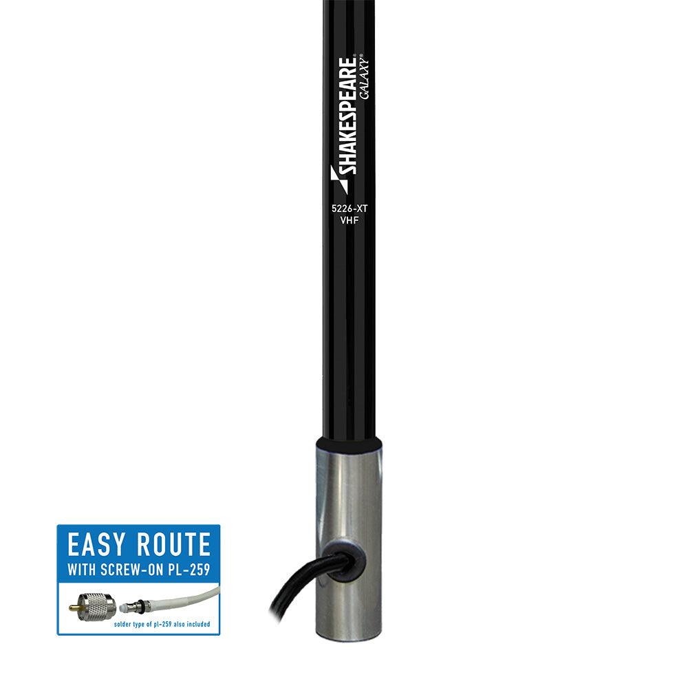 Shakespeare Galaxy 5226-XT 8' Black VHF Antenna - 6dB Gain [5226-XT] - SONARK MARINE 