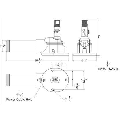 TACO Grand Slam 860 Electric VHF Antenna Mount [GS-860] - SONARK MARINE 