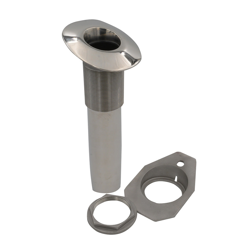 C.E. Smith Screwless Flush Mount Rod Holder - 15 Degree - Black Liner - No Logo at Sonark Marine