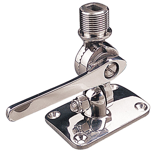 Sea-Dog Adjustable Antenna Base - Deck Mount - Investment Cast 316 Stainless Steel [329230-1] - SONARK MARINE 