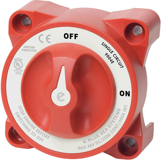 Blue Sea 9004e e-Series Battery Switch Single Circuit ON/OFF w/Alternator Field Disconnect [9004E] - SONARK MARINE 