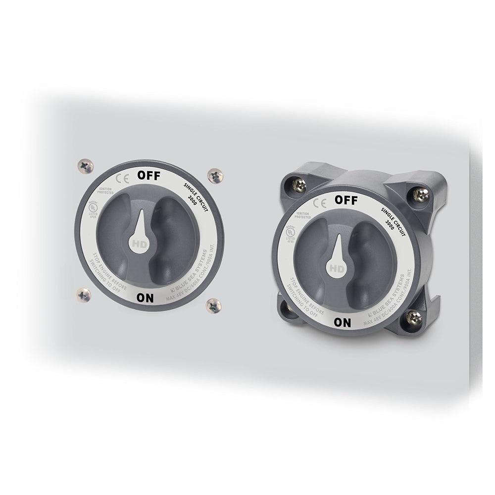 Blue Sea 3001 HD-Series Battery Switch Single Circuit ON/OFF w/AFD [3001] - SONARK MARINE 