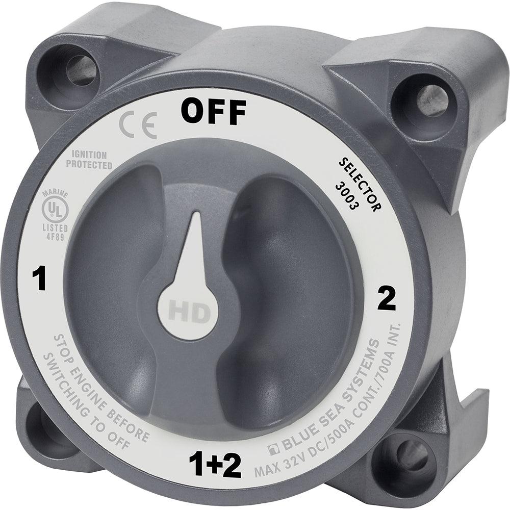 Blue Sea 3003 HD-Series Battery Switch Selector w/Alternator Field Disconnect [3003] - SONARK MARINE 