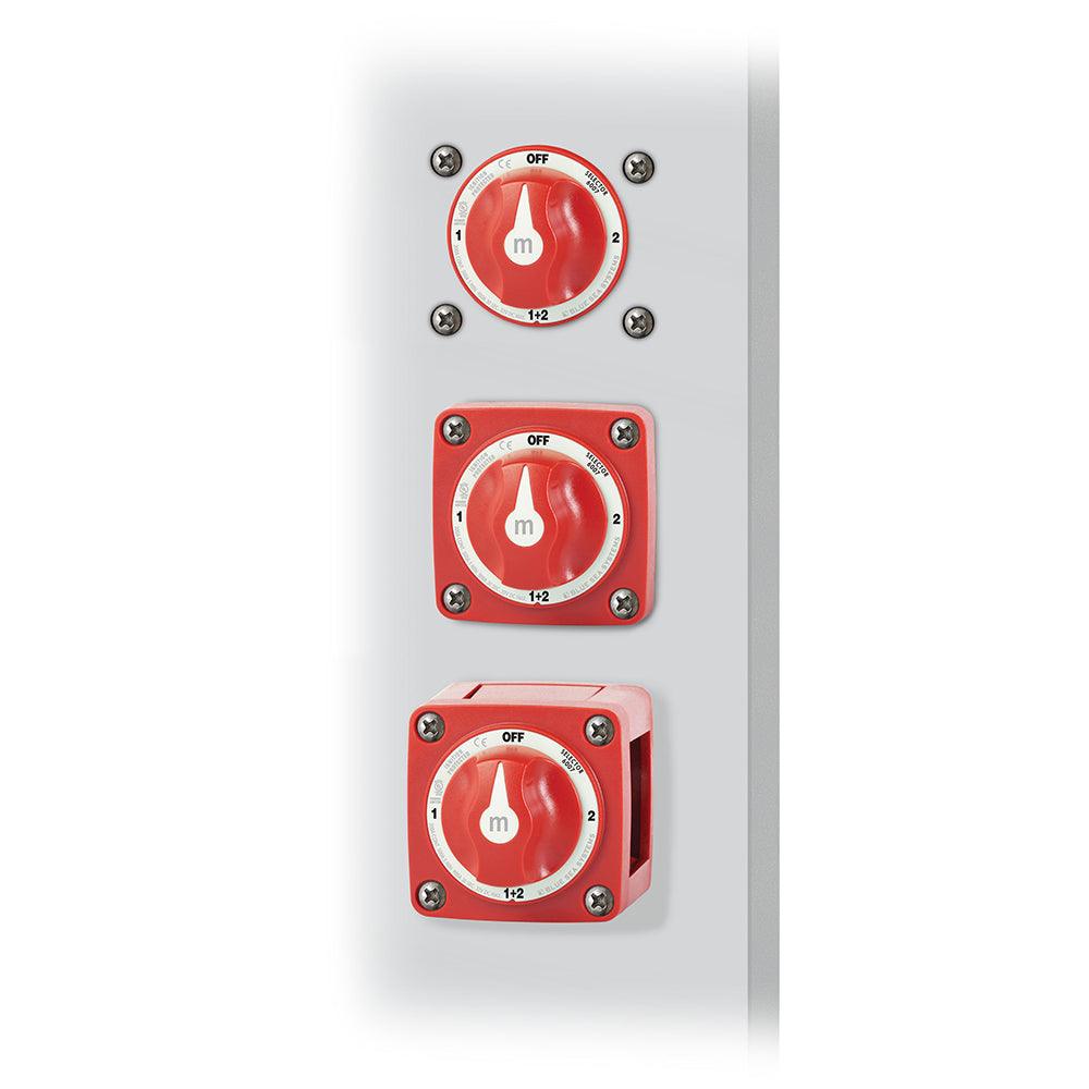 Blue Sea 6007 m-Series (Mini) Battery Switch Selector Four Position Red [6007] - SONARK MARINE 