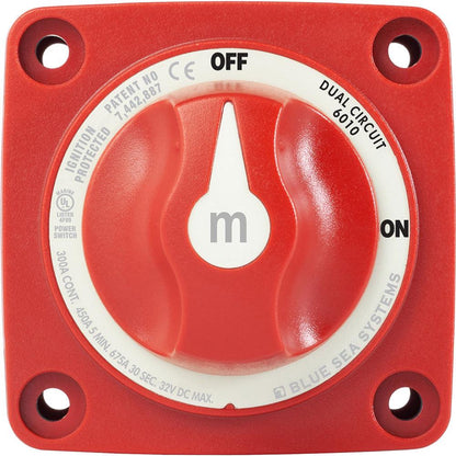 Blue Sea 6010 m-Series (Mini) Battery Switch Dual Circuit [6010] - SONARK MARINE 