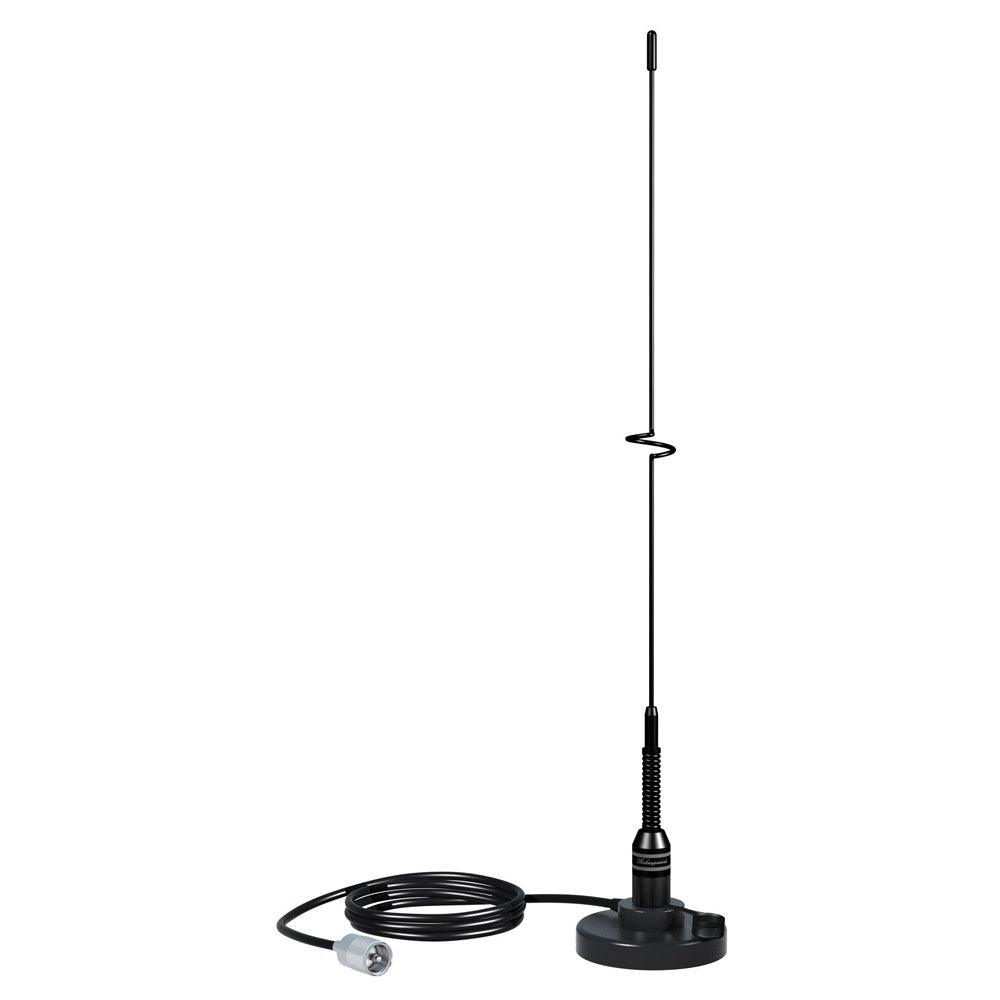 Shakespeare VHF 19" 5218 Black SS Whip Antenna - Magnetic Mount [5218] - SONARK MARINE 