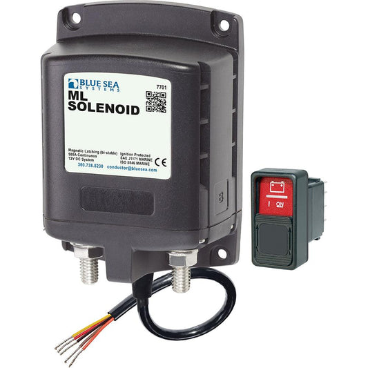 Blue Sea 7701 ML-Series Solenoid w/Contura Switch 12VDC [7701] - SONARK MARINE 