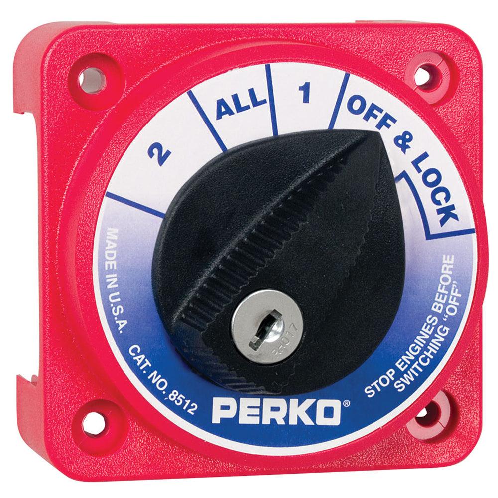 Perko Compact Medium Duty Battery Selector Switch w/Key Lock [8512DP] - SONARK MARINE 