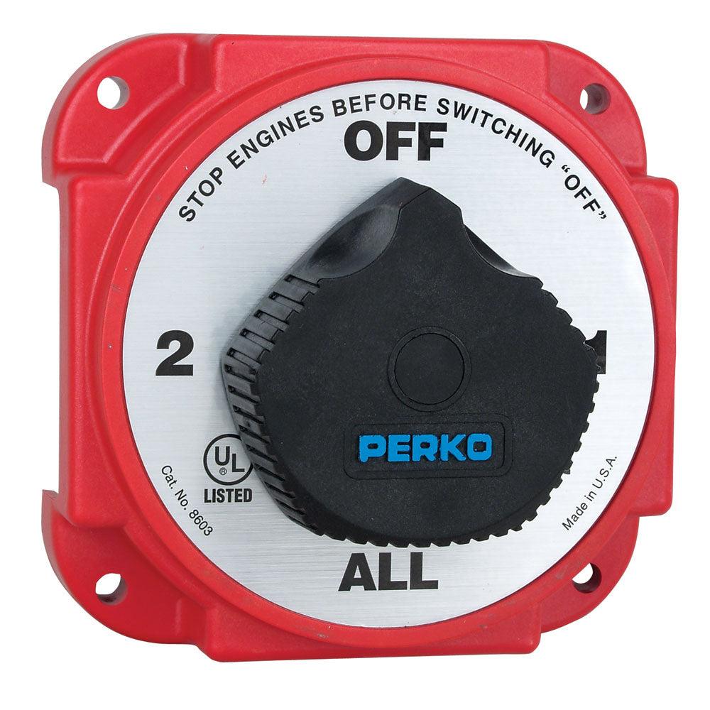 Perko Heavy Duty Battery Selector Switch w/Alternator Field Disconnect [8603DP] - SONARK MARINE 