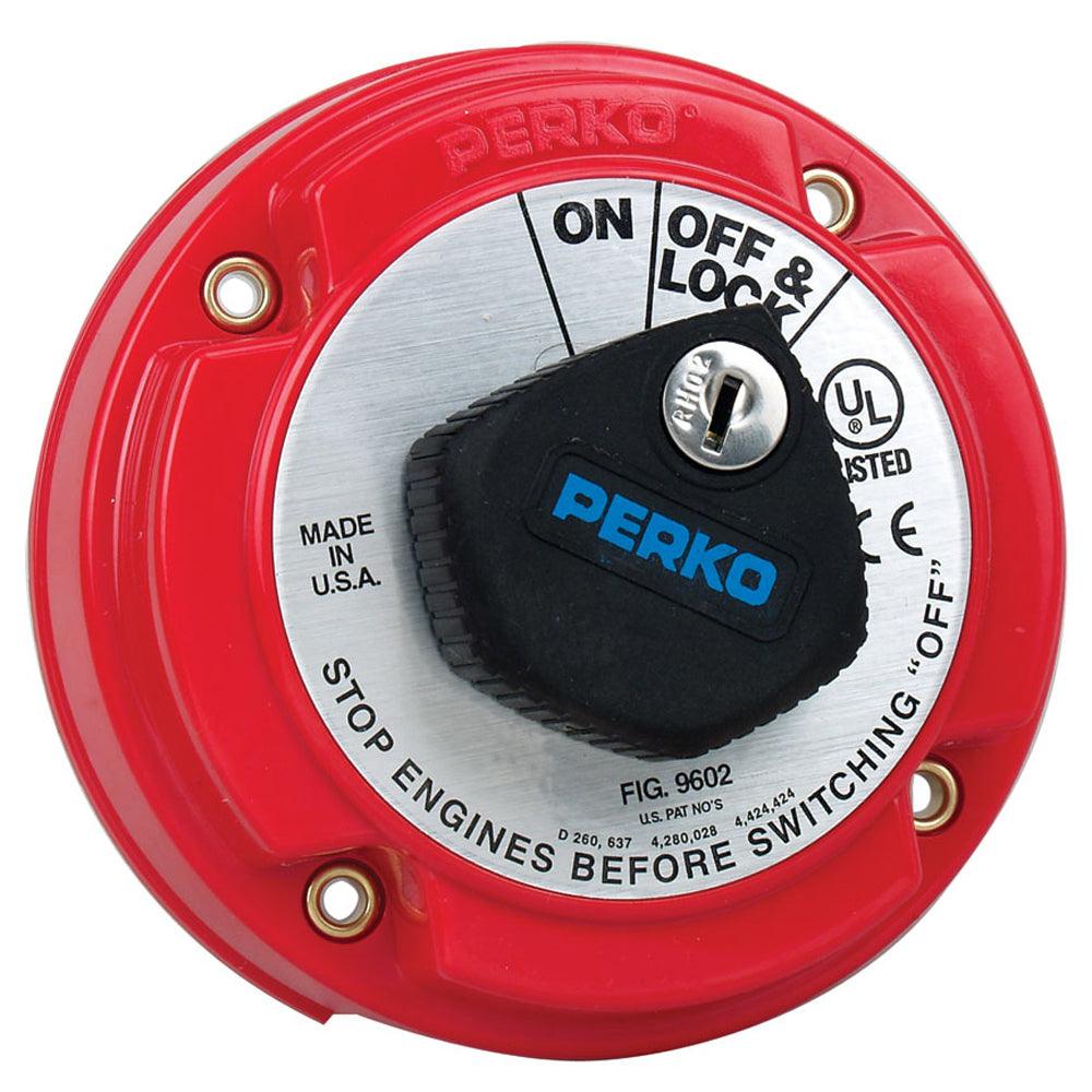 Perko Medium Duty Main Battery Disconnect Switch w/Key Lock [9602DP] - SONARK MARINE 