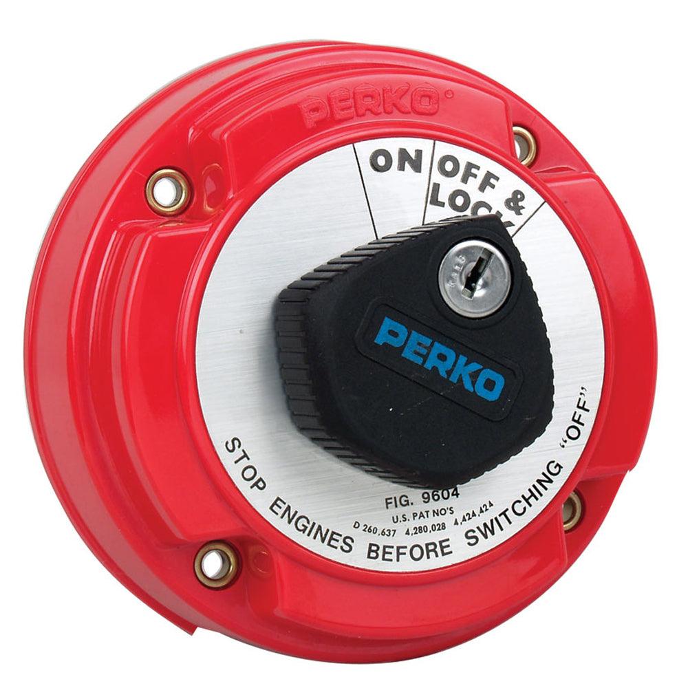 Perko Medium Duty Main Battery Disconnect Switch w/Alternator Field Disconnect & Key Lock [9604DP] - SONARK MARINE 