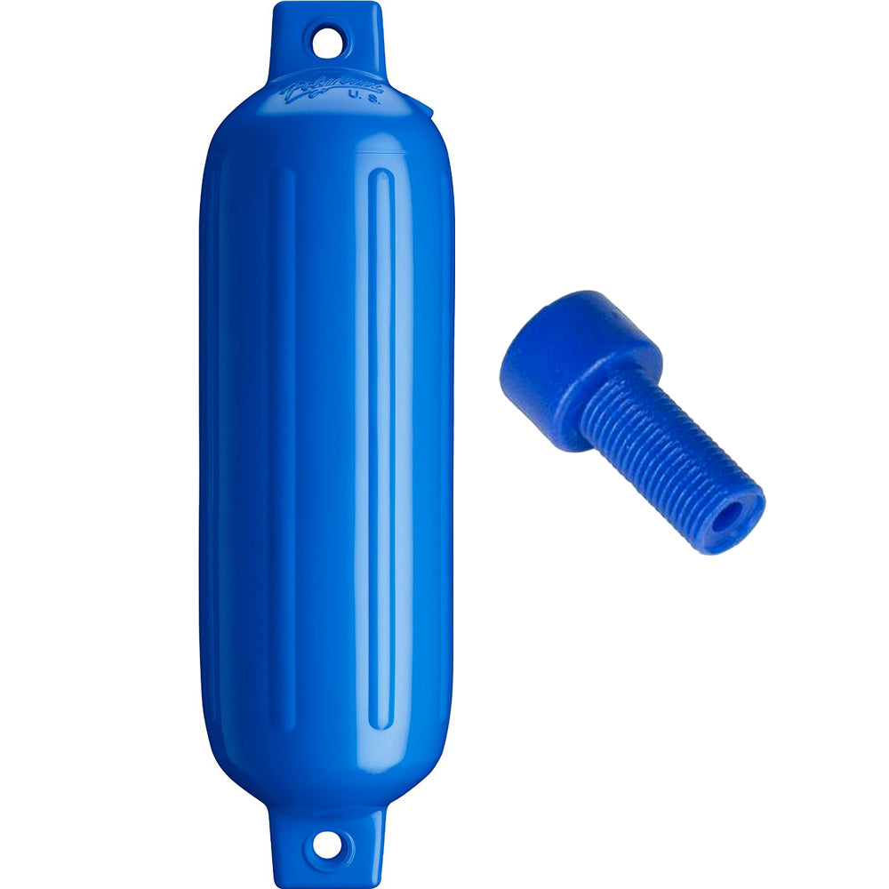 Polyform U.S. Polyform G-3 Twin Eye Fender 5.5" x 19" - Blue w/Adapter at Sonark Marine