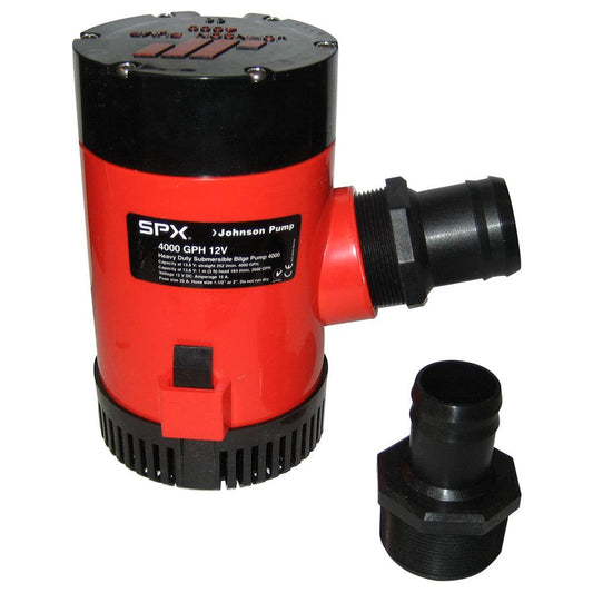 Johnson Pump 4000 GPH Bilge Pump 1-1/2" Discharge Port 12V [40004] - SONARK MARINE 