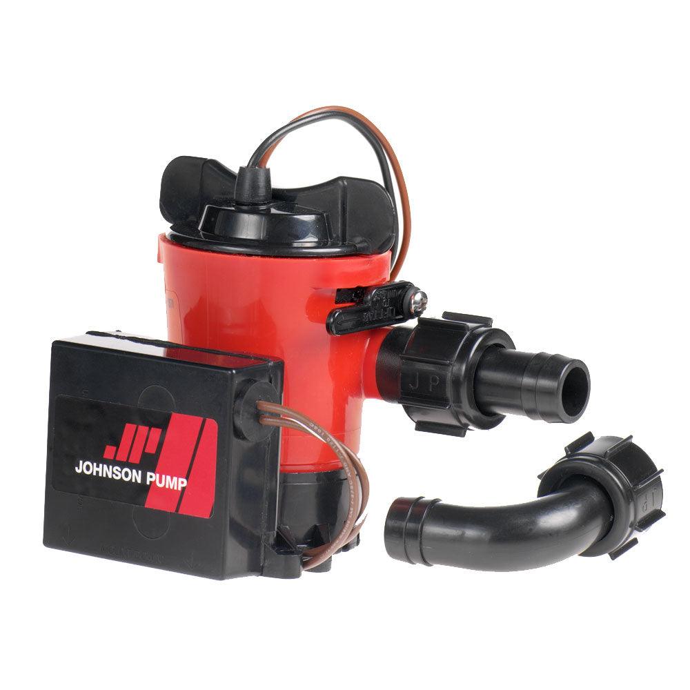 Johnson Pump 500 GPH Auto Bilge Pump 3/4" Hose 12V Dura Port [07503-00] - SONARK MARINE 