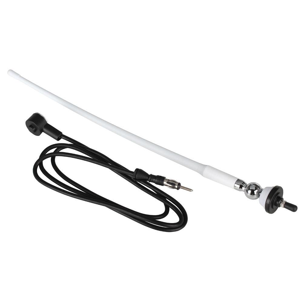 Boss Audio MRANT12W AM/FM Rubber Antenna - White [MRANT12W] - SONARK MARINE 