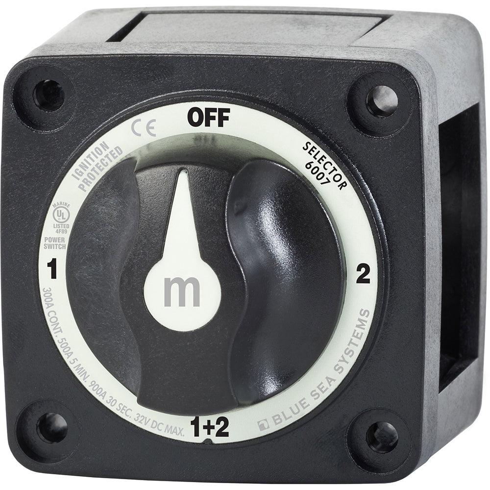 Blue Sea 6007200 Battery Switch Mini - 4 Position - Black [6007200] - SONARK MARINE 