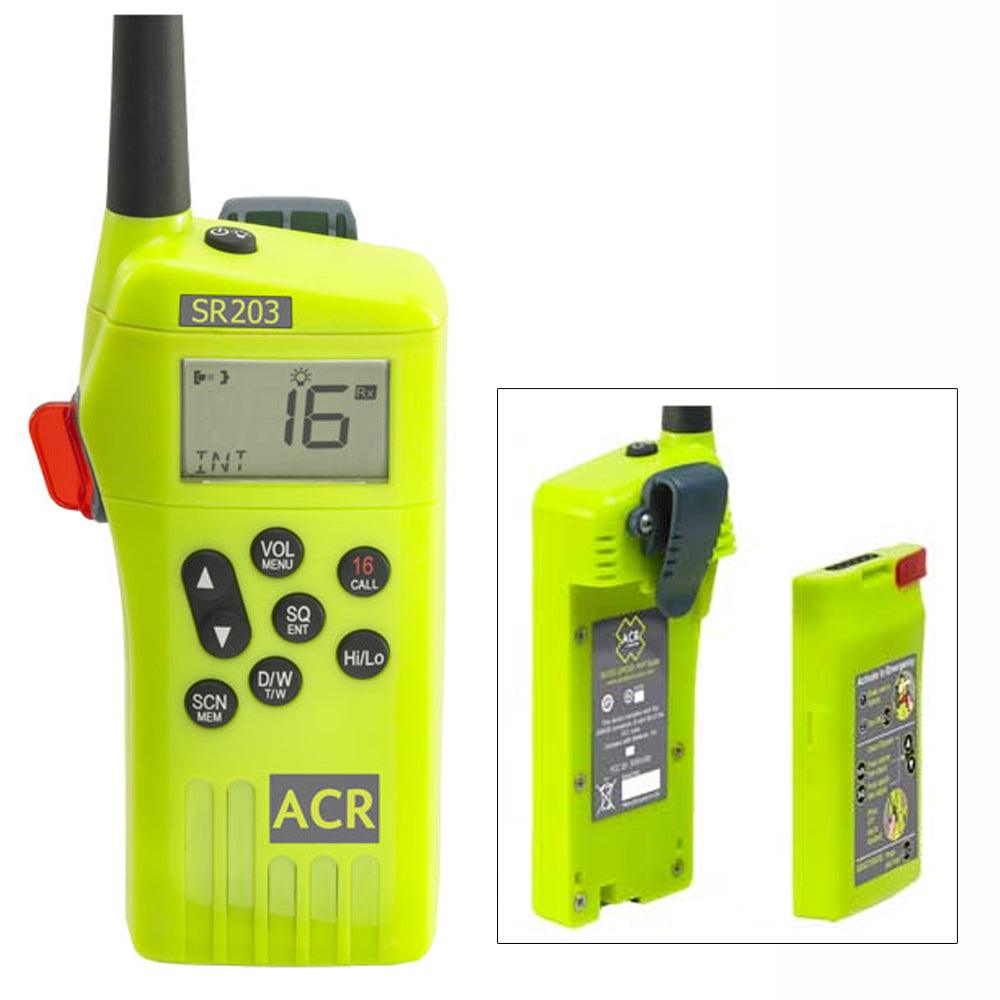 ACR SR203 VHF Handheld Survival Radio [2827] - SONARK MARINE 