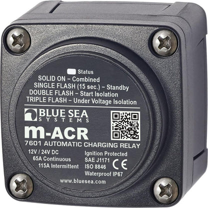 Blue Sea 7601 DC Mini ACR Automatic Charging Relay - 65 Amp [7601] - SONARK MARINE 