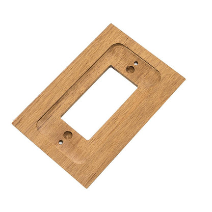 Whitecap Teak Ground Fault Outlet Cover/Receptacle Plate [60171] - SONARK MARINE 