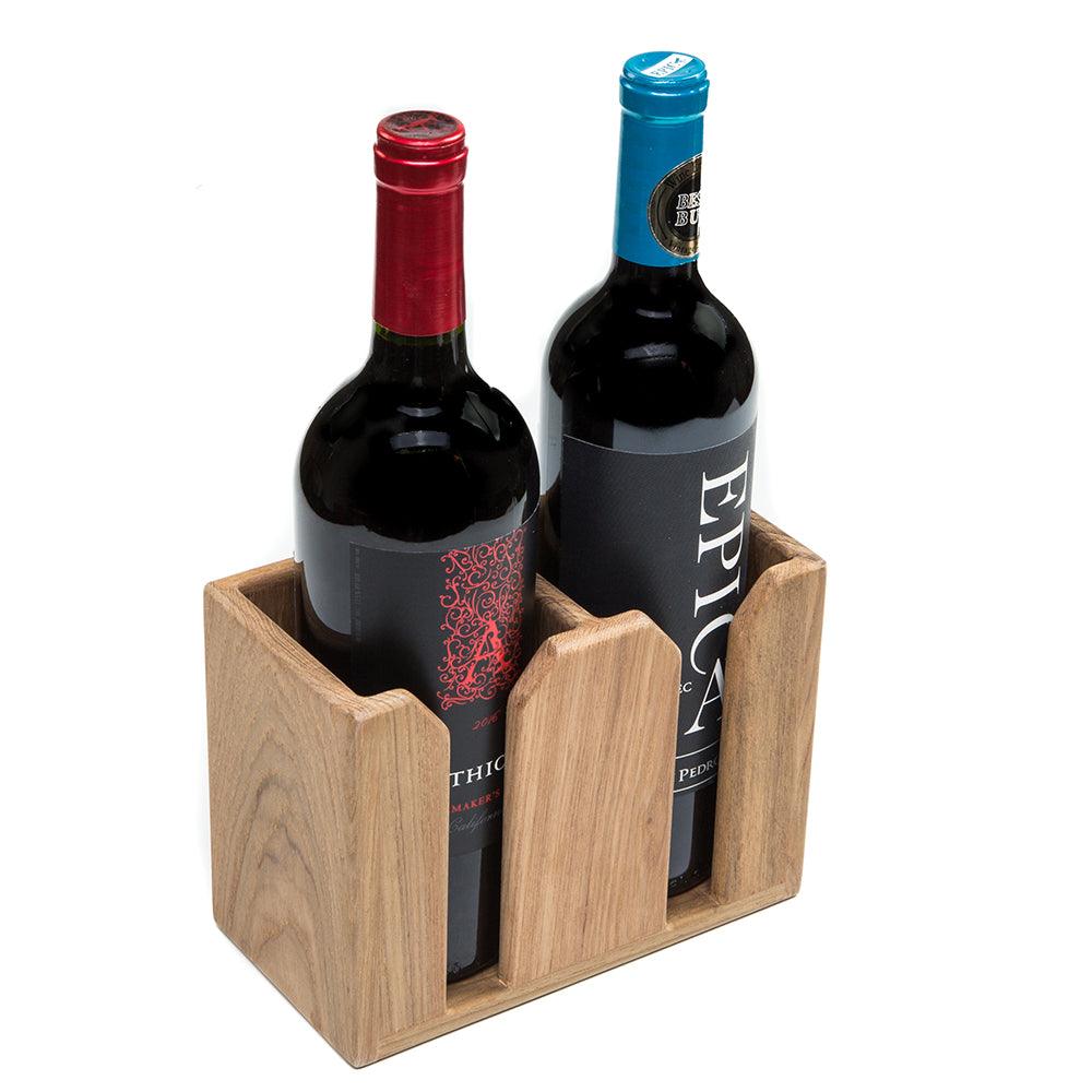 Whitecap Teak Two-Bottle Rack [62620] - SONARK MARINE 