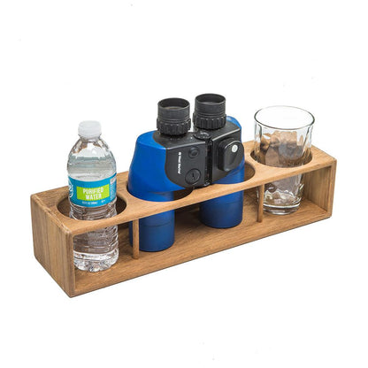 Whitecap Teak Four Insulated Drink/Binocular Rack [62634] - SONARK MARINE 