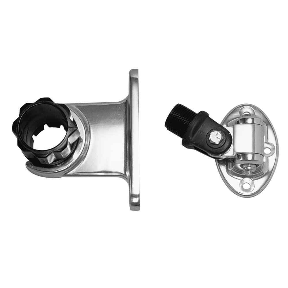 Rupp Standard Antenna Mount Support w/4-Way Base & 1.5" Collar [PAK-0001] - SONARK MARINE 