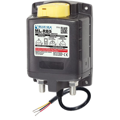 Blue Sea 7713 ML-RBS Remote Battery Switch w/Manual Control Release - 12V [7713] - SONARK MARINE 