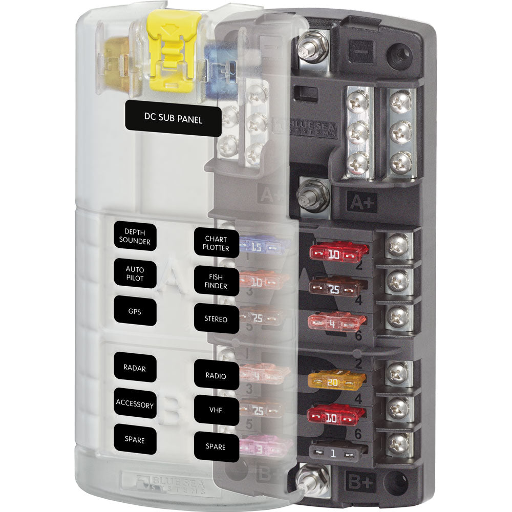 Blue Sea Systems Blue Sea 5032 ST-Blade Split Bus Fuse Block at Sonark Marine