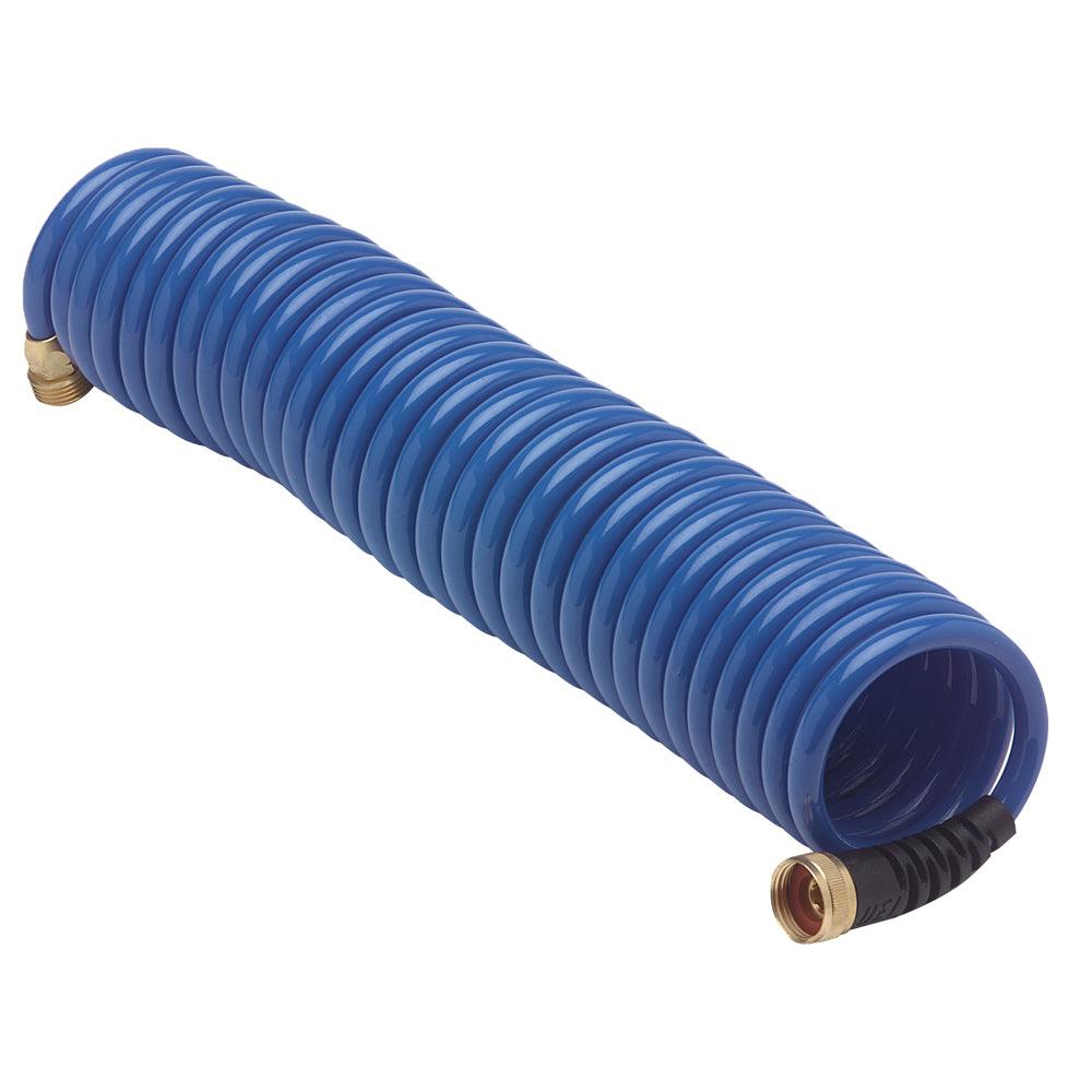 HoseCoil Blue Hose w/Flex Relief - 25' [HS2500HP] - SONARK MARINE 