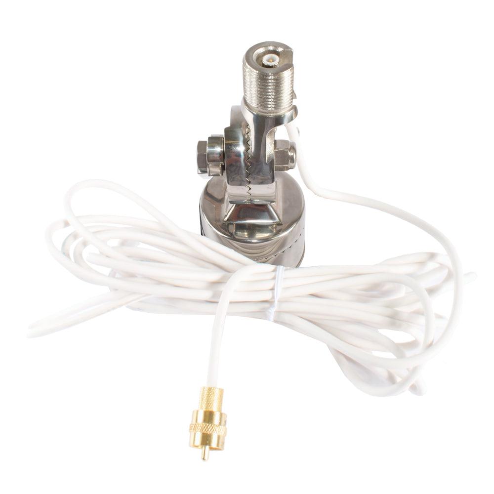 Shakespeare Quick Connect SS Rail Mount w/Cable f/Quick Connect Antenna [QCM-SR] - SONARK MARINE 