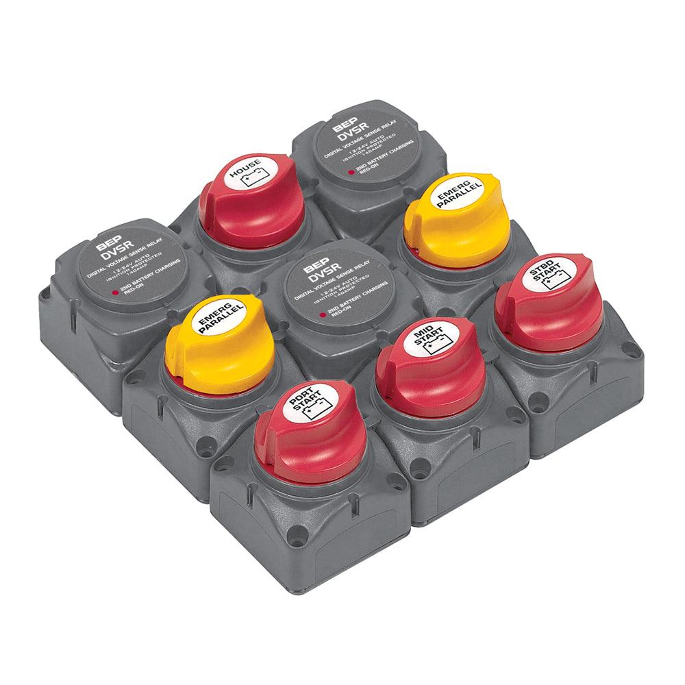 BEP Battery Distribution Cluster f/Triple Outboard Engine w/Four Battery Banks [719-140A-DVSR] - SONARK MARINE 