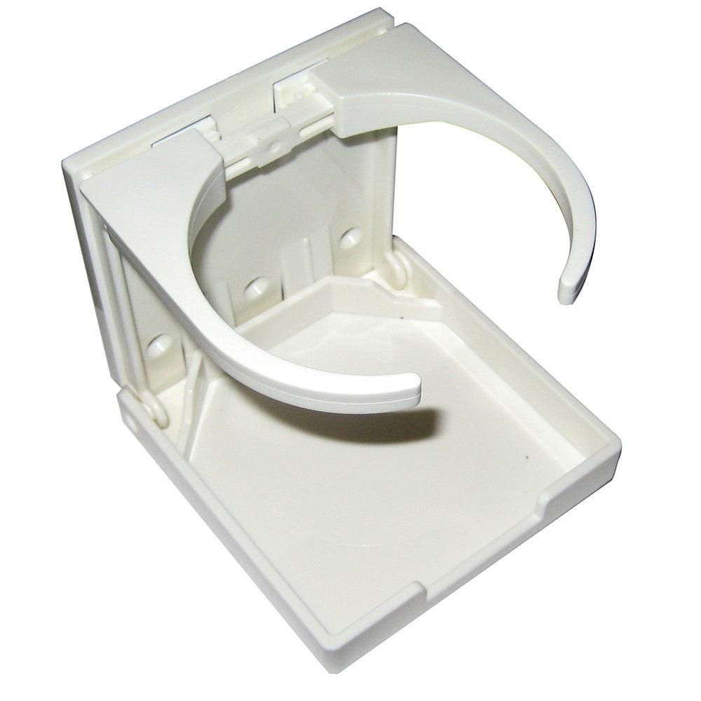 Whitecap Folding Drink Holder - White Nylon [S-5086P] - SONARK MARINE 