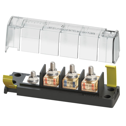 Blue Sea Systems Blue Sea 5196 MRBF Surface Mount 3 Circuit Fuse Block - Common Source