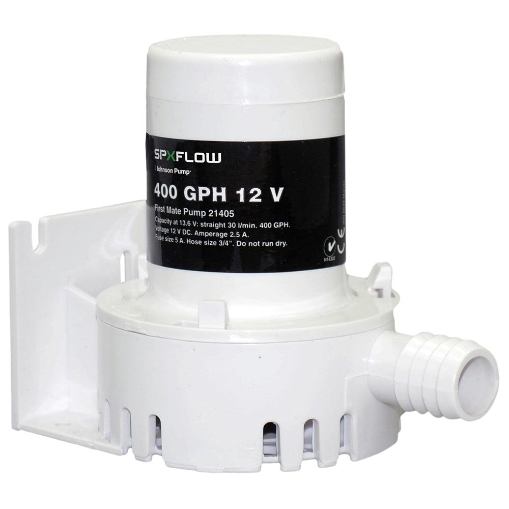 Johnson Pump 400 GPH 12V Bilge Pump - Barbed Port [JP-21405] - SONARK MARINE 