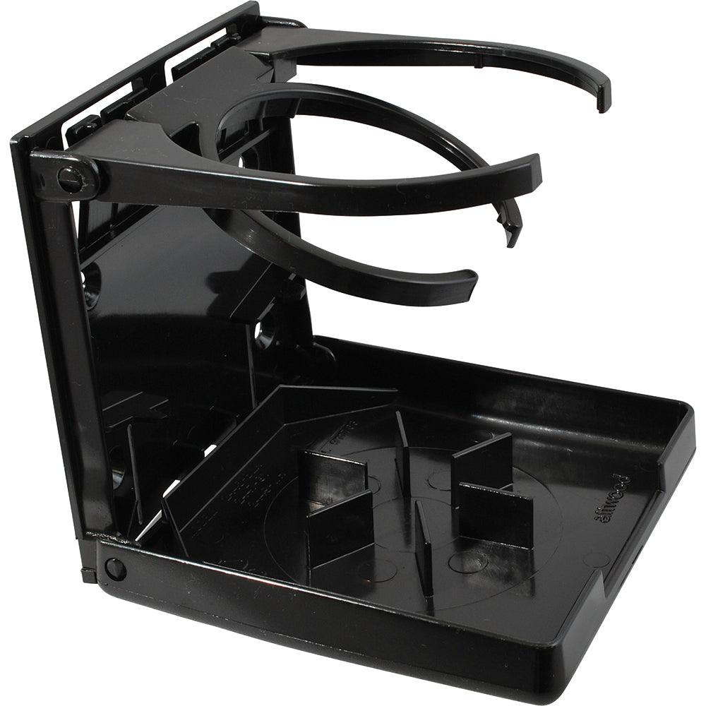 Attwood Fold-Up Drink Holder - Dual Ring - Black [2445-7] - SONARK MARINE 