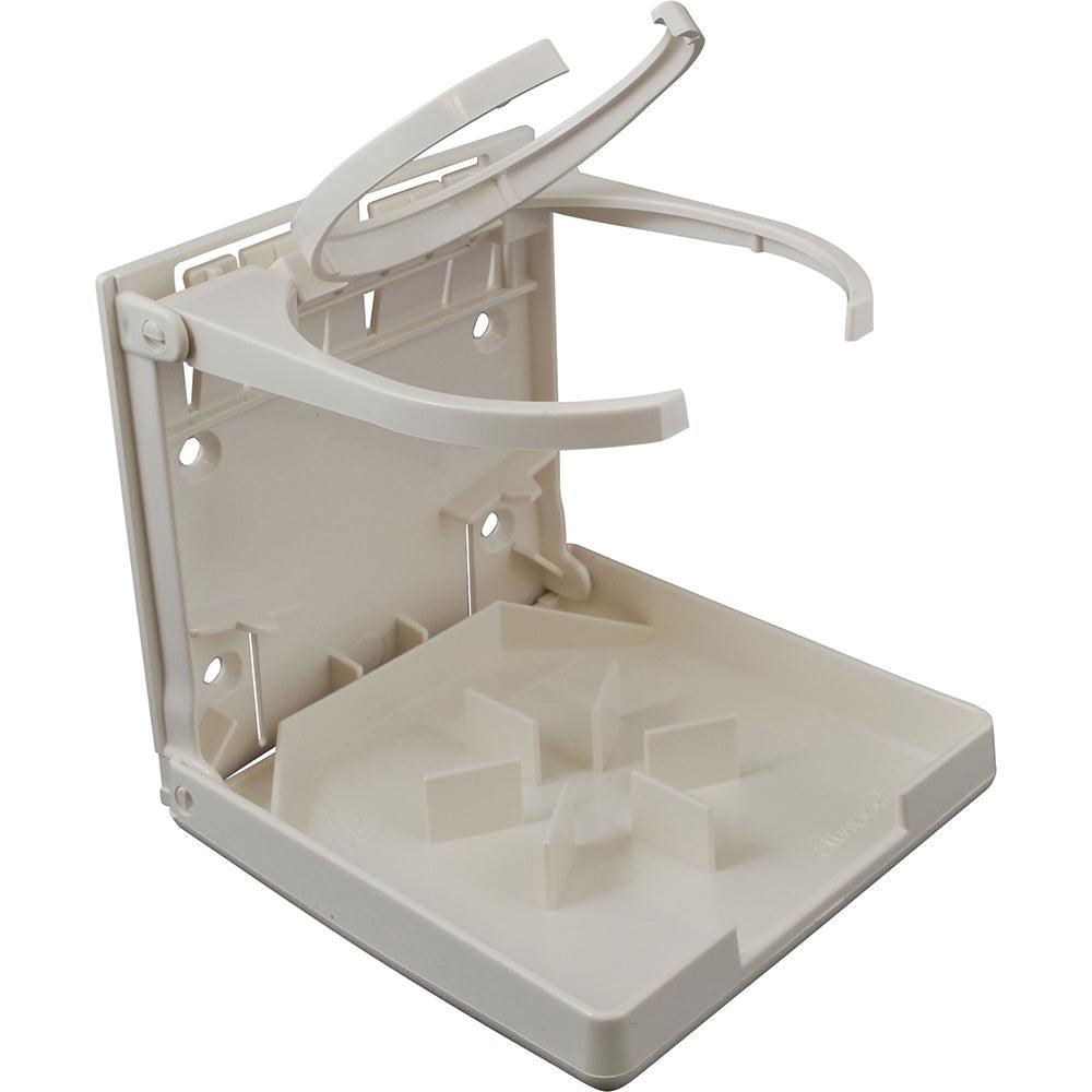 Attwood Fold-Up Drink Holder - Dual Ring - White [2449-7] - SONARK MARINE 